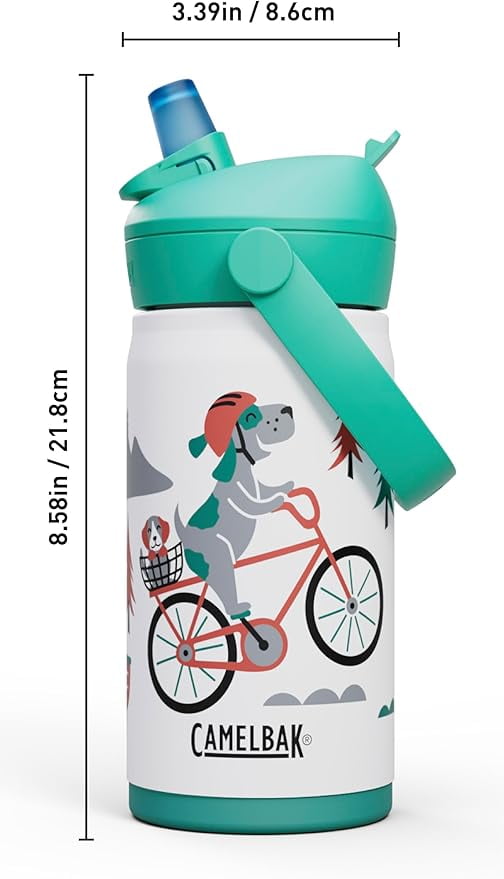 Camelbak Thrive™ Flip Straw Kids Stainless 12oz Water Bottle, Dino Jam - Choice 894