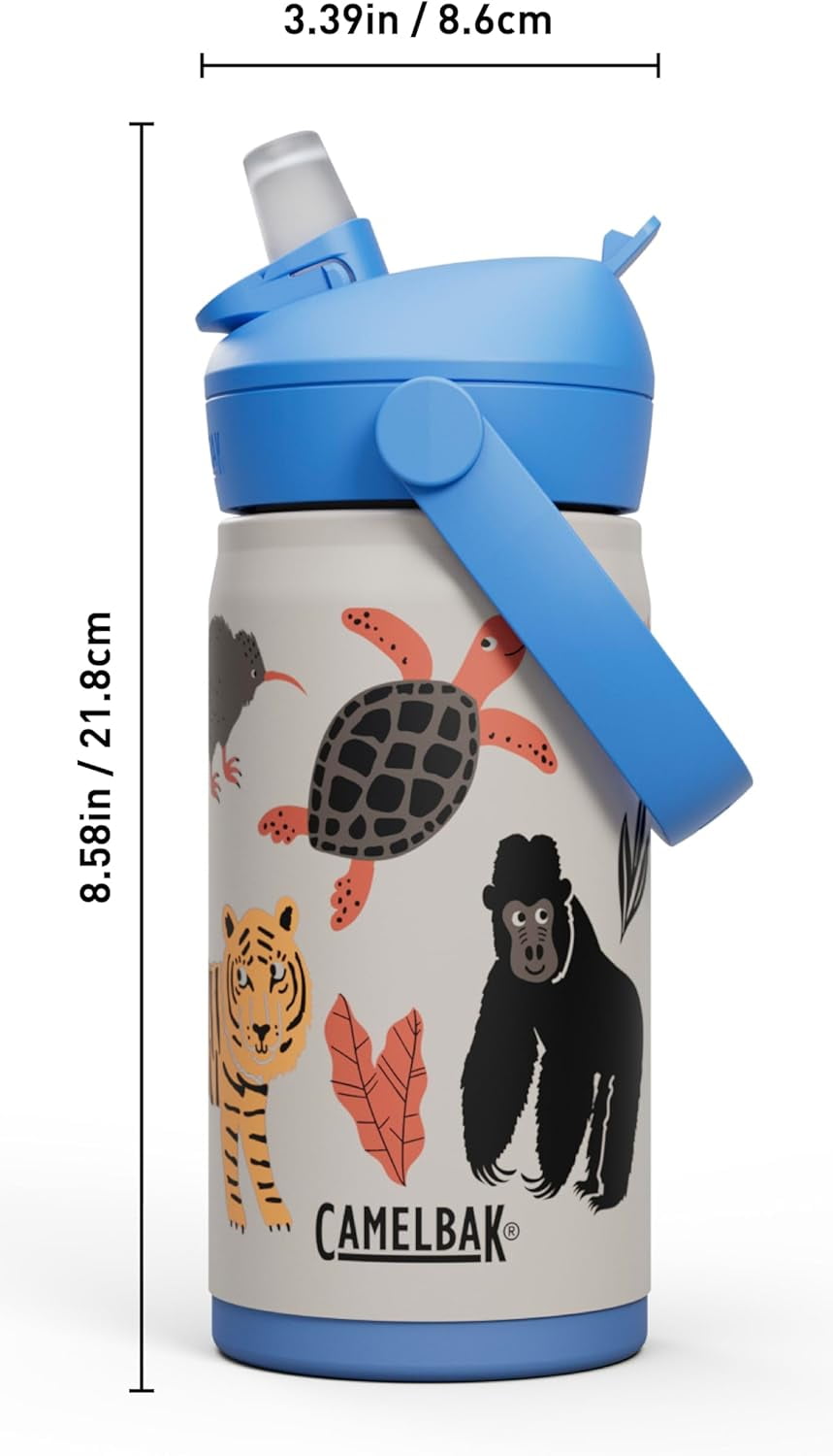 Camelbak Thrive™ Flip Straw Kids Stainless 12oz Water Bottle, Dino Jam - Choice 894