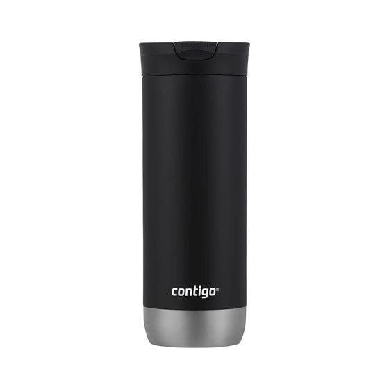 Contigo 16 oz. Huron 2.0 SnapSeal Stainless Steel Travel Mug - Licorice - Choice 314
