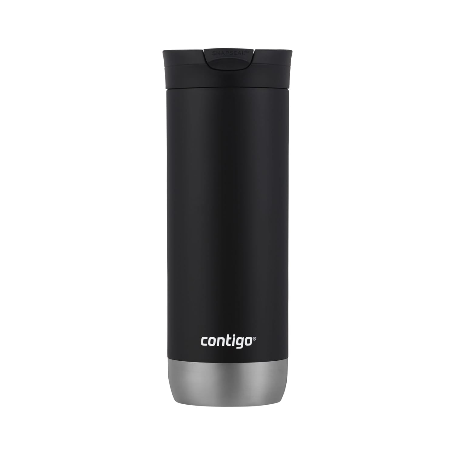 Contigo 16 oz. Huron 2.0 SnapSeal Stainless Steel Travel Mug - Licorice - Choice 314