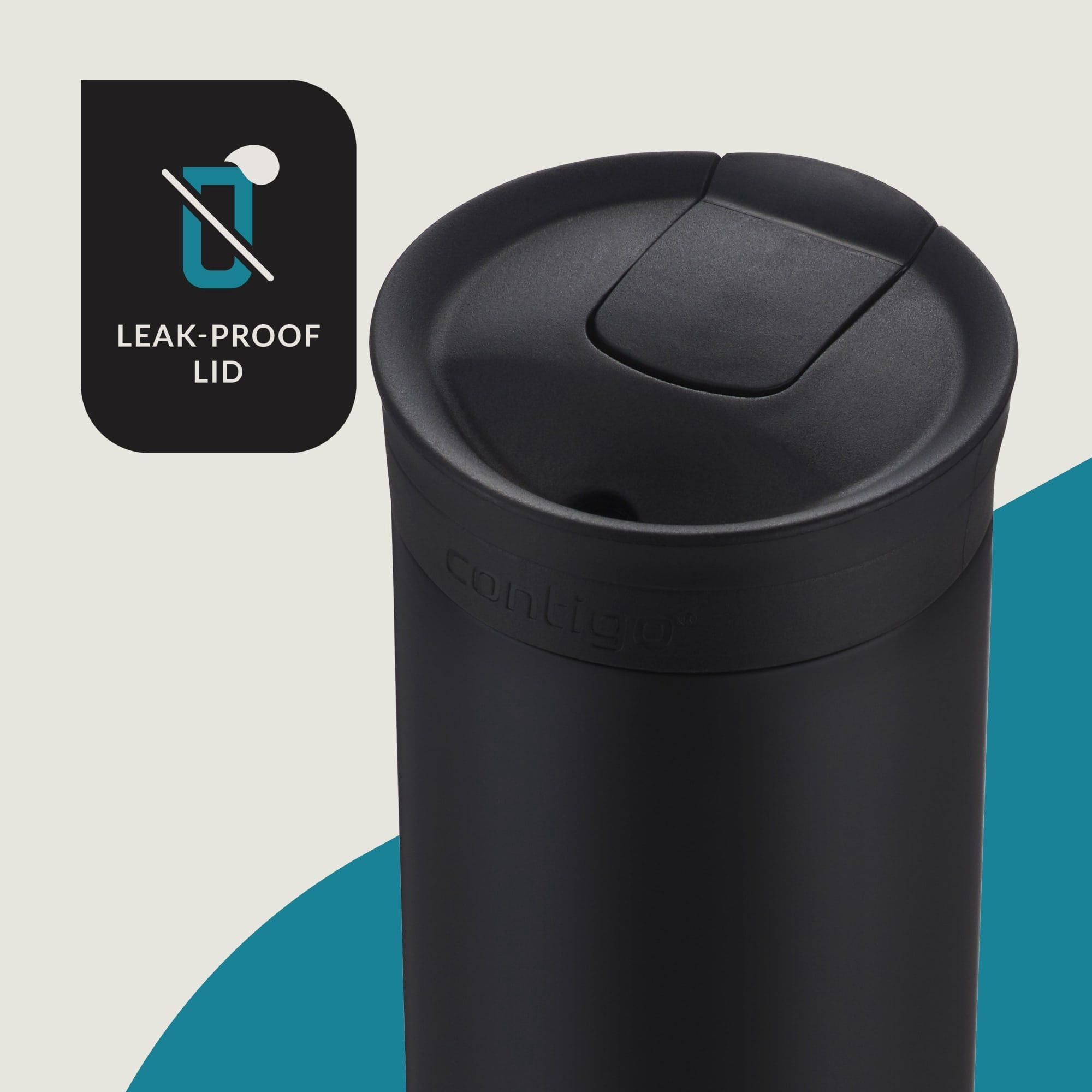 Contigo 16 oz. Huron 2.0 SnapSeal Stainless Steel Travel Mug - Licorice - Choice 314