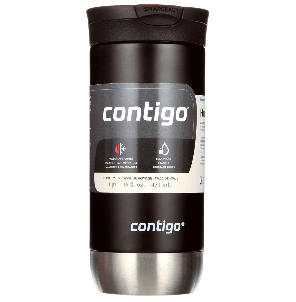 Contigo 16 oz. Huron 2.0 SnapSeal Stainless Steel Travel Mug - Licorice - Choice 314