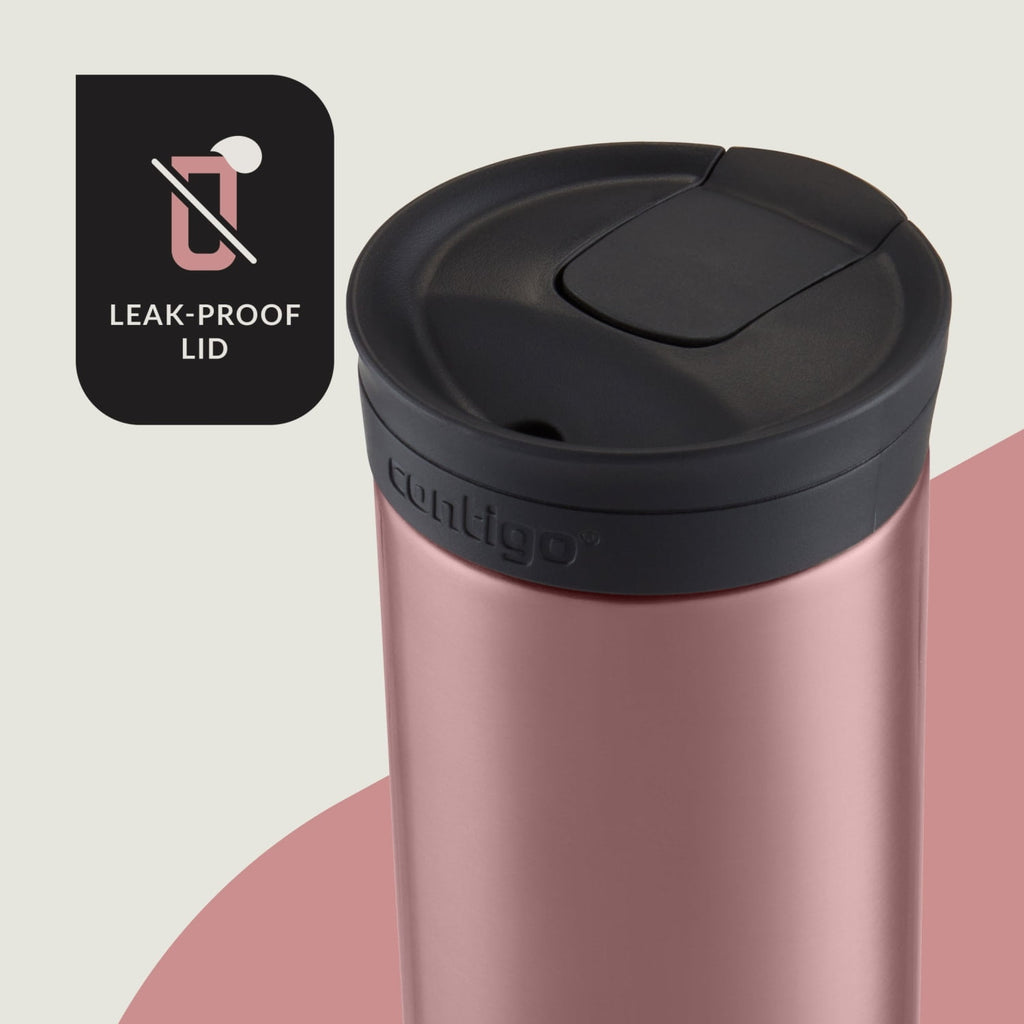 Contigo 16 oz. Huron 2.0 SnapSeal Stainless Steel Travel Mug - Licorice - Choice 314