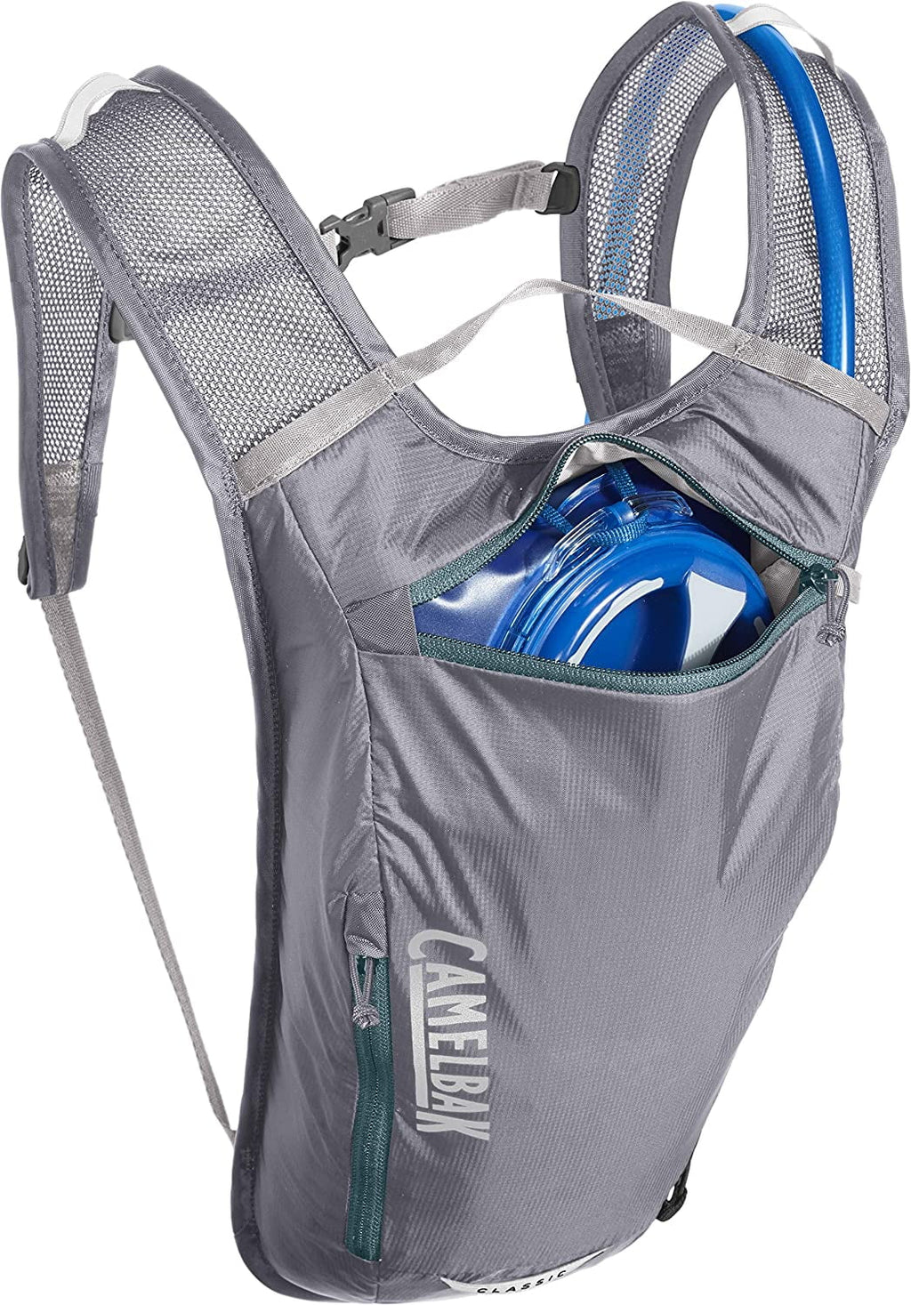 CamelBak Classic Light Bike Hydration Pack 70oz, Gunmetal/Hydro - Choice 424