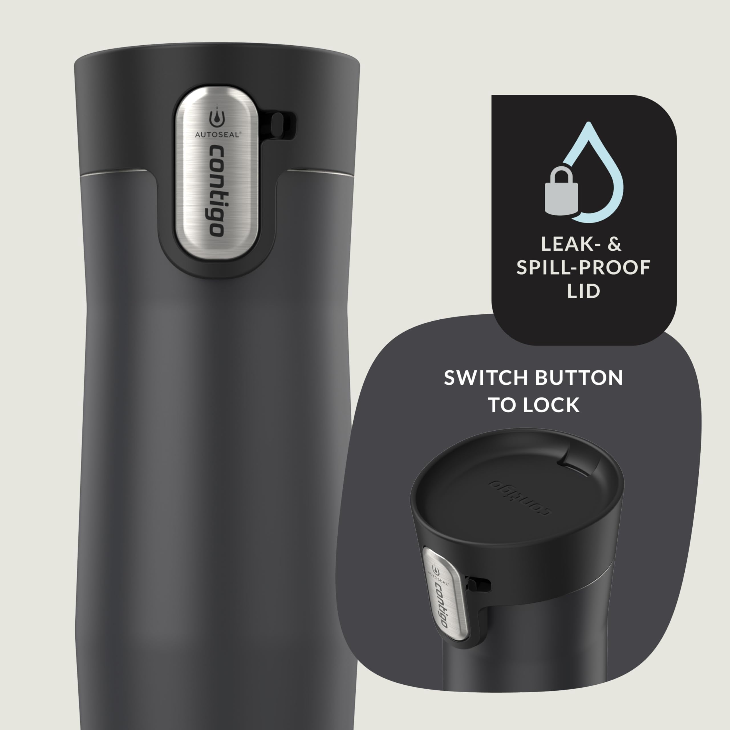 Autoseal West Loop Vacuum-insulated Stainless Steel Travel Mug With Easy-clean Lid 20 Oz Sake - Choice 731