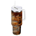 30 oz Insulated Stainless Steel Tumbler Double Wall Stainless Steel Tumbler with 2-Way Drinking Beautiful Autumn Forest - Choice 870