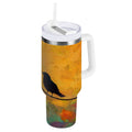 30 oz Insulated Stainless Steel Tumbler Double Wall Stainless Steel Tumbler with 2-Way Drinking Birds on A Wire - Choice 323