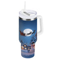 30 oz Insulated Stainless Steel Tumbler Double Wall Stainless Steel Tumbler with 2-Way Drinking Christmas Night Scene - Choice 340