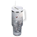 30 oz Insulated Stainless Steel Tumbler Double Wall Stainless Steel Tumbler with 2-Way Drinking Snowy Winter Landscape - Choice 292