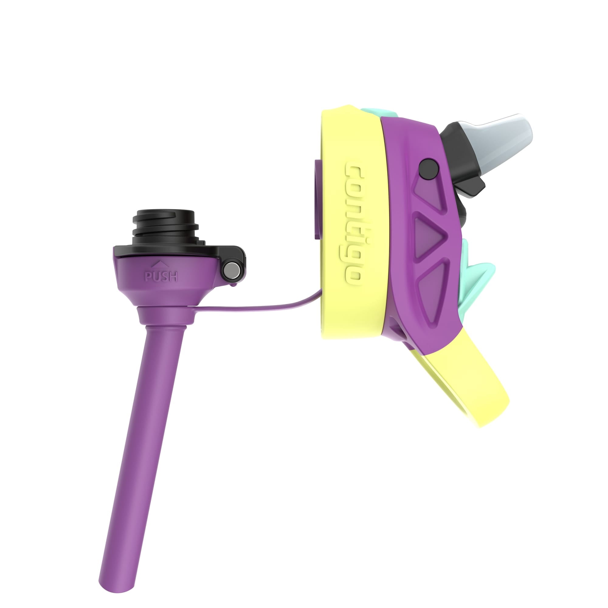 (4 pack) Contigo Kids Water Bottle with Redesigned AUTOSPOUT Straw, 14 oz, Grape Forest Haven - Choice 192