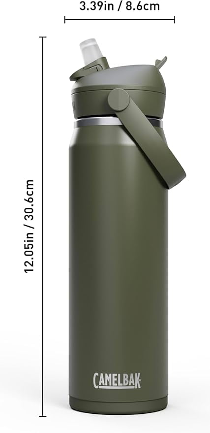 CamelBak Thrive™ Flip Straw Insulated Stainless Steel Water Bottle, 25 oz, Sierra Red - Choice 690