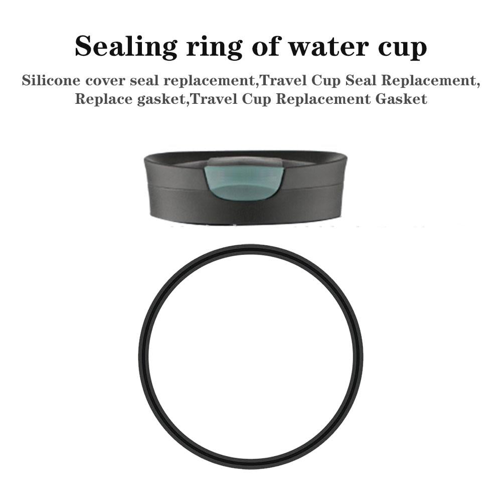 6 Pcs Replacement Rubber Lid Seals Compatible with 16 &amp; 20 oz Contigo Snapseal Byron Travel Mug , Leak-Proof Rubber Seals Lid Gaskets Replacement for Contigo Mugs (Black) - Choice 727