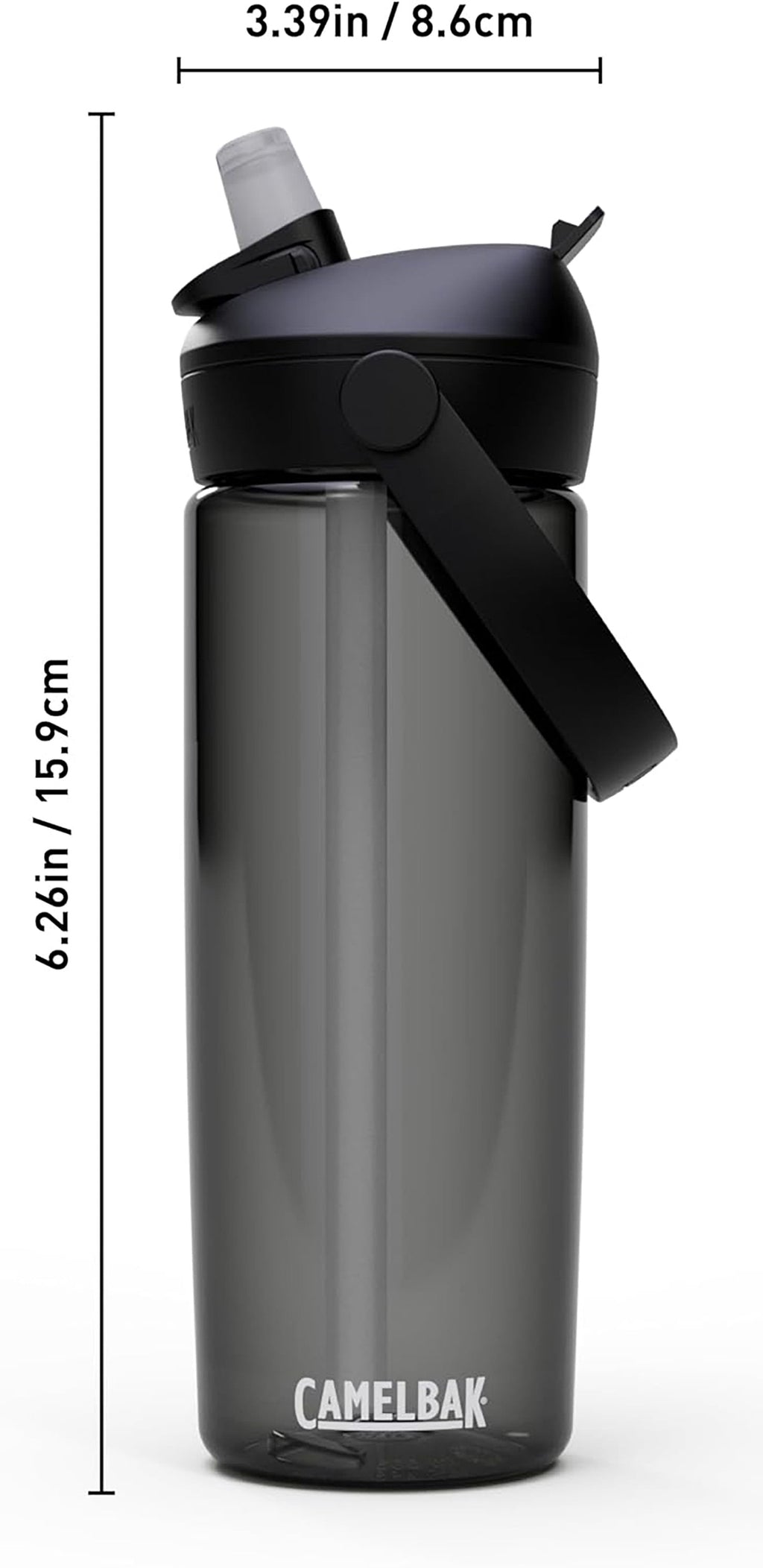 Camelbak Thrive Flip Straw 20oz Water Bottle, Charcoal - Choice 967