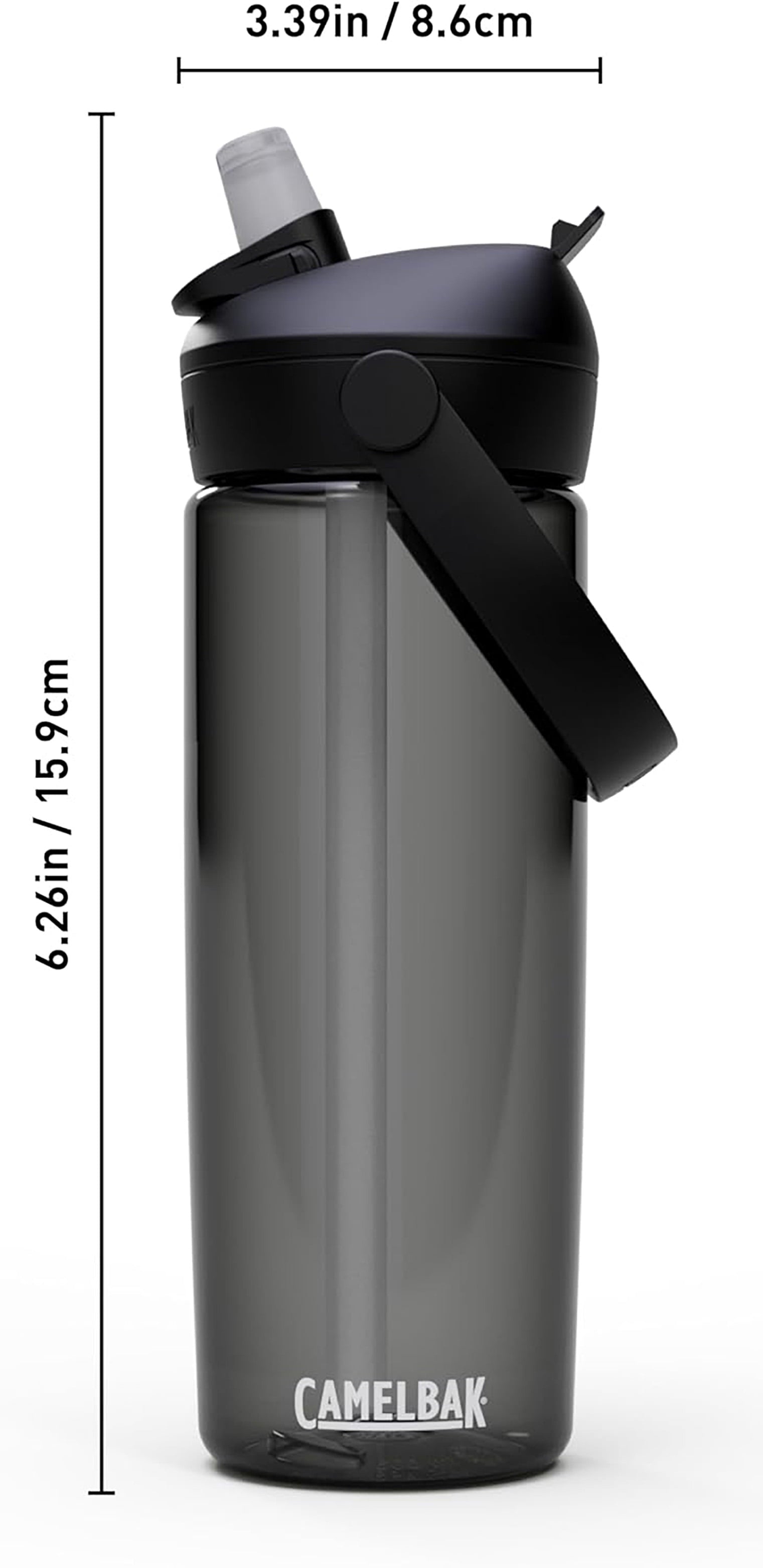 Camelbak Thrive Flip Straw 20oz Water Bottle, Charcoal - Choice 967