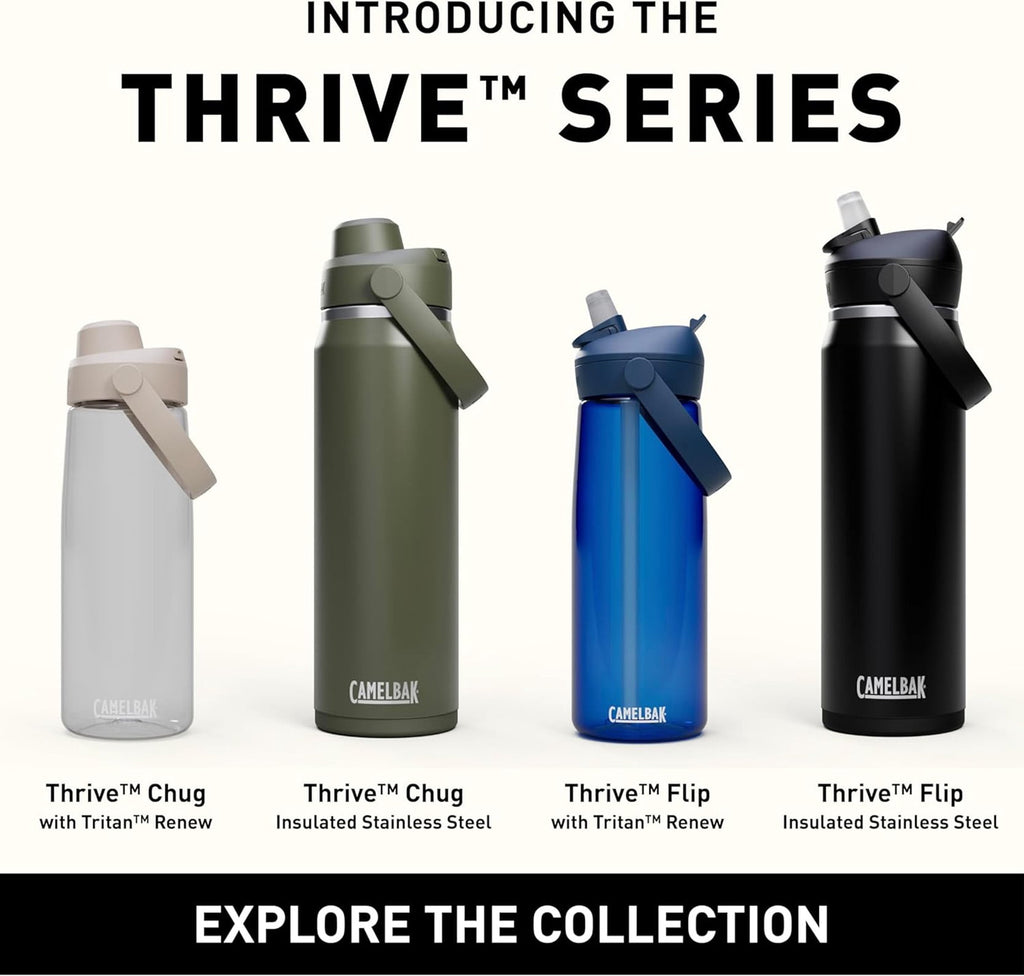 Camelbak Thrive Flip Straw 20oz Water Bottle, Charcoal - Choice 967