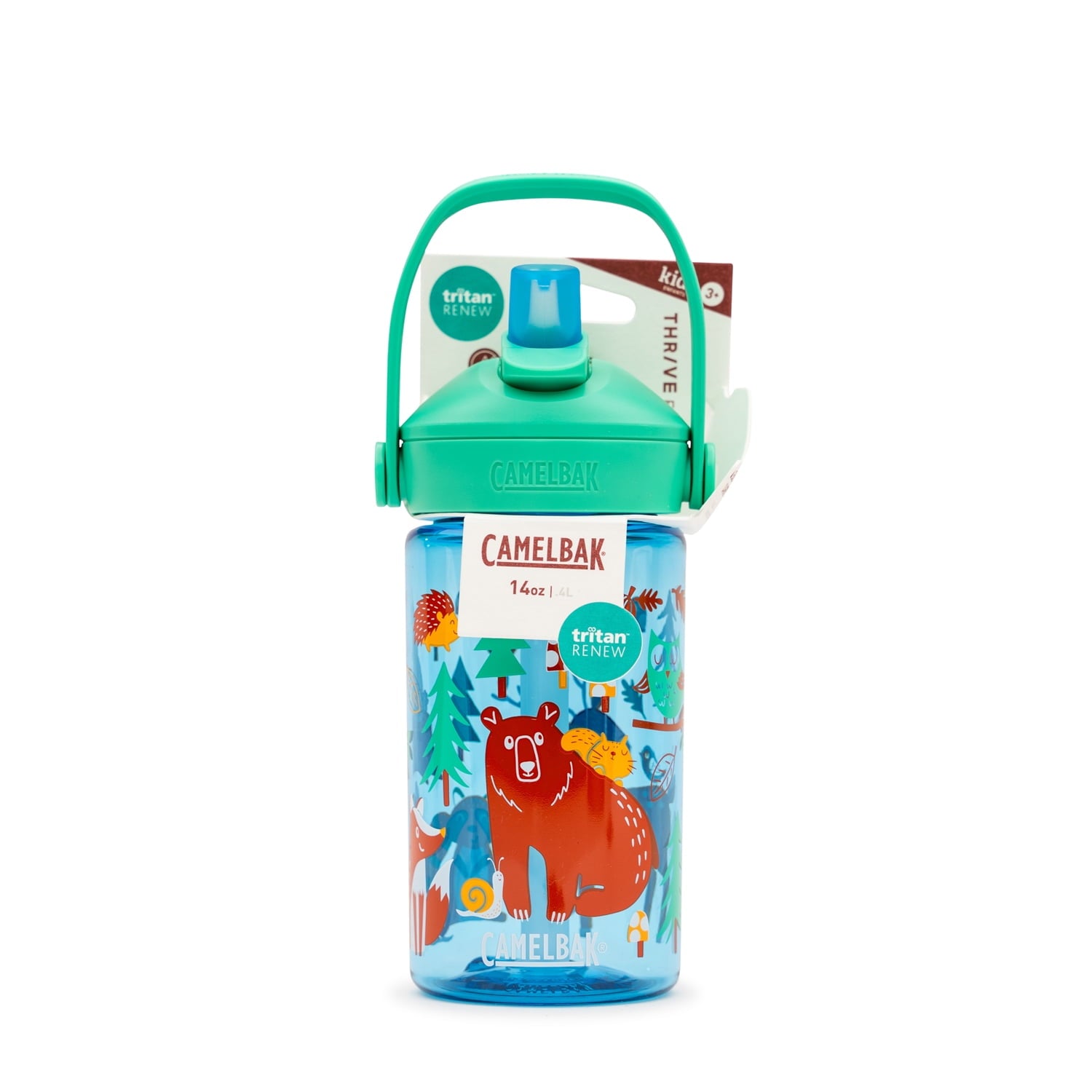 Camelbak Thrive™ Flip Straw Kids 14oz Bottle, Friendly Forest - Choice 996