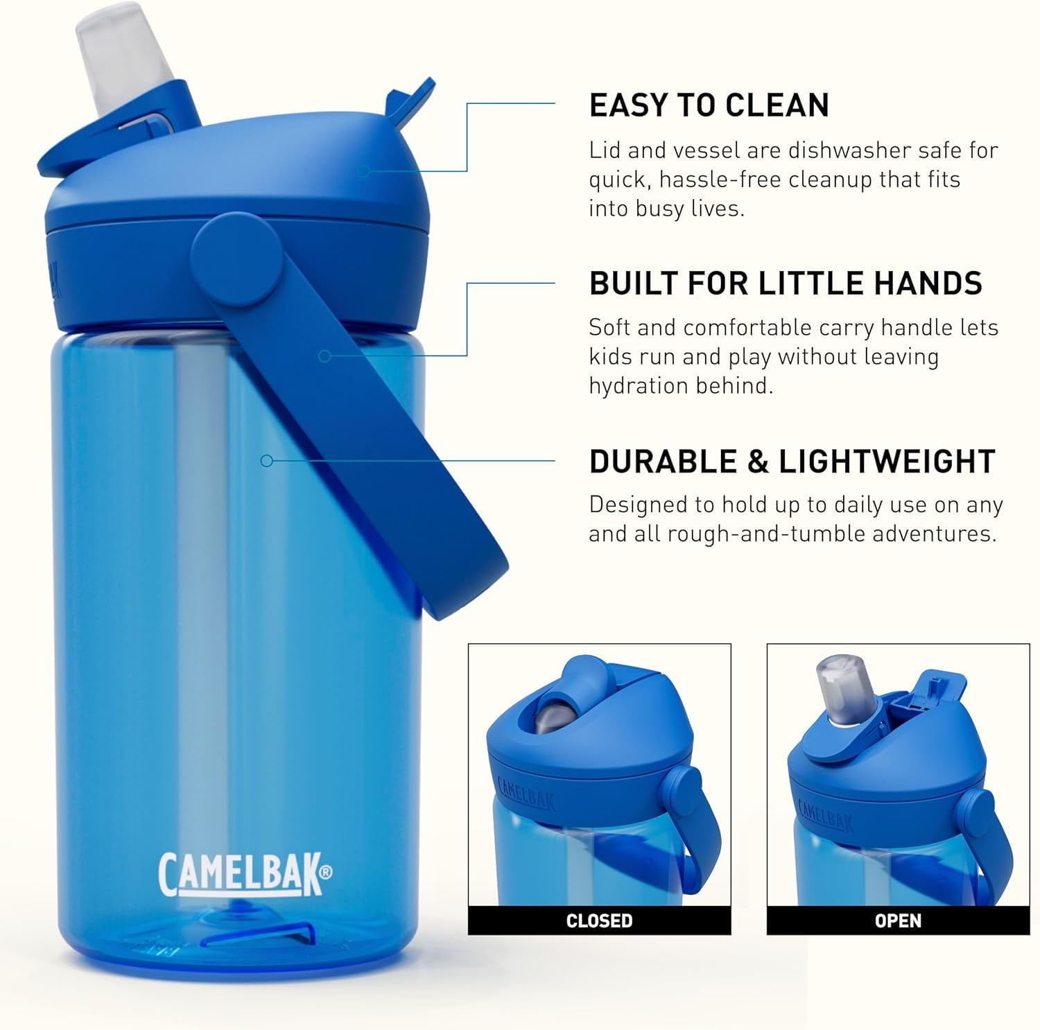 Camelbak Thrive™ Flip Straw Kids 14oz Bottle, Friendly Forest - Choice 996