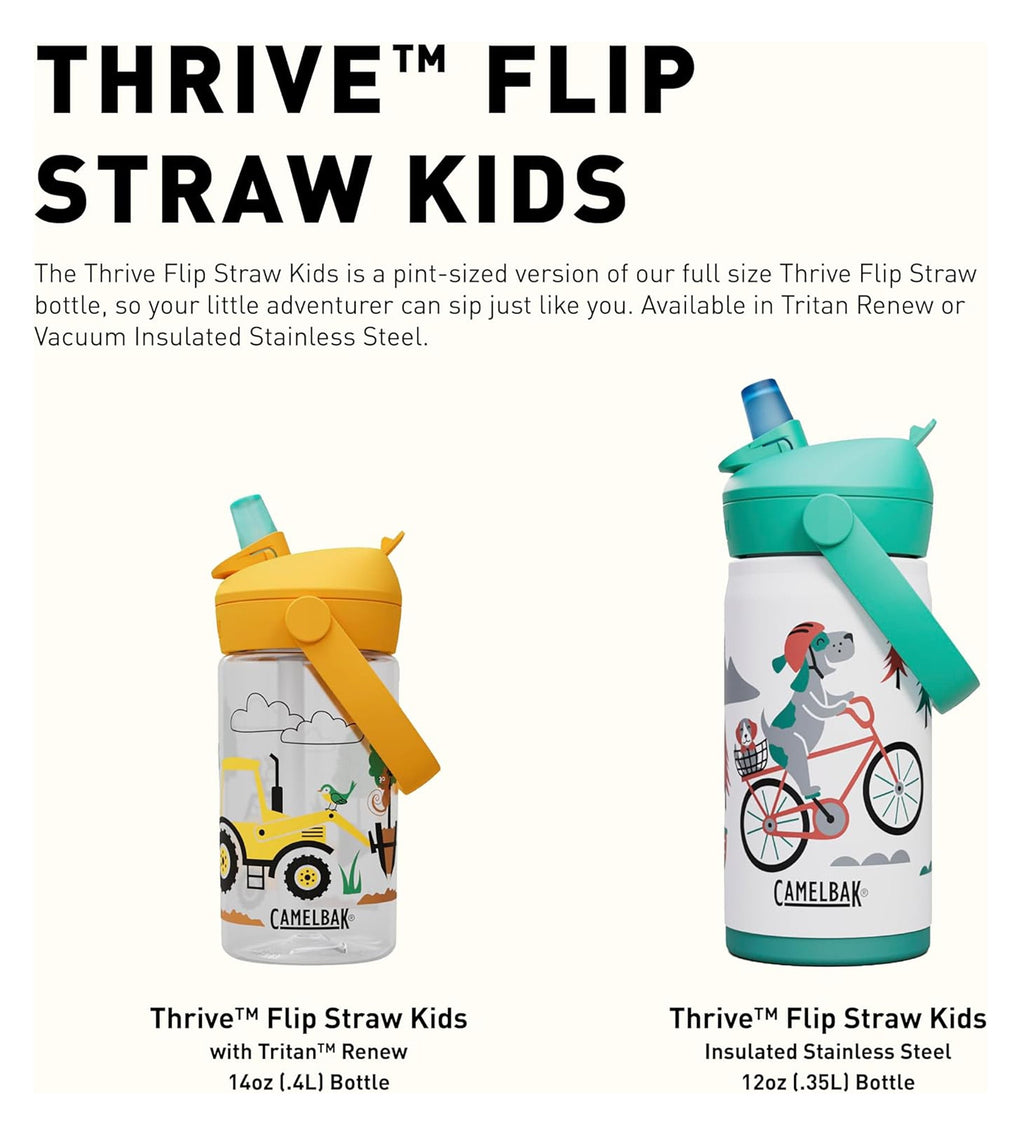 Camelbak Thrive™ Flip Straw Kids 14oz Bottle, Friendly Forest - Choice 996
