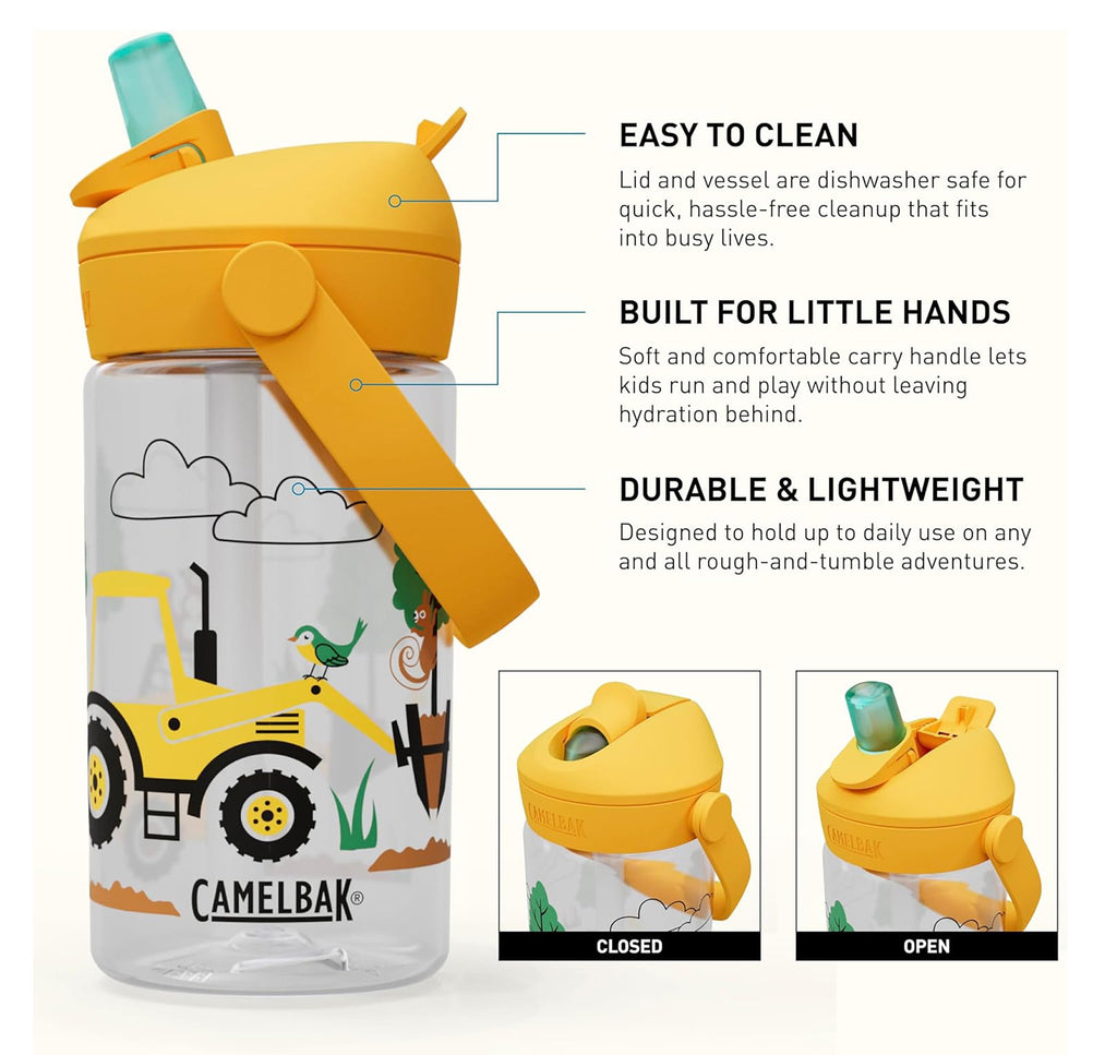 Camelbak Thrive™ Flip Straw Kids 14oz Bottle, Friendly Forest - Choice 996