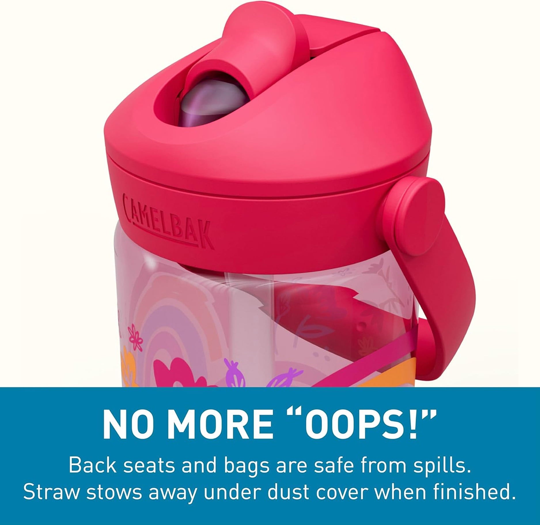 Camelbak Thrive™ Flip Straw Kids 14oz Bottle, Friendly Forest - Choice 996