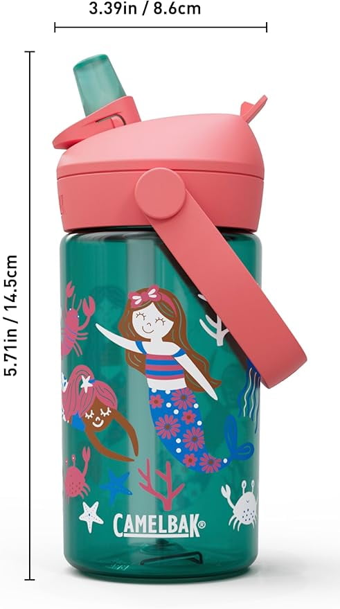 Camelbak Thrive™ Flip Straw Kids 14oz Bottle, Friendly Forest - Choice 996