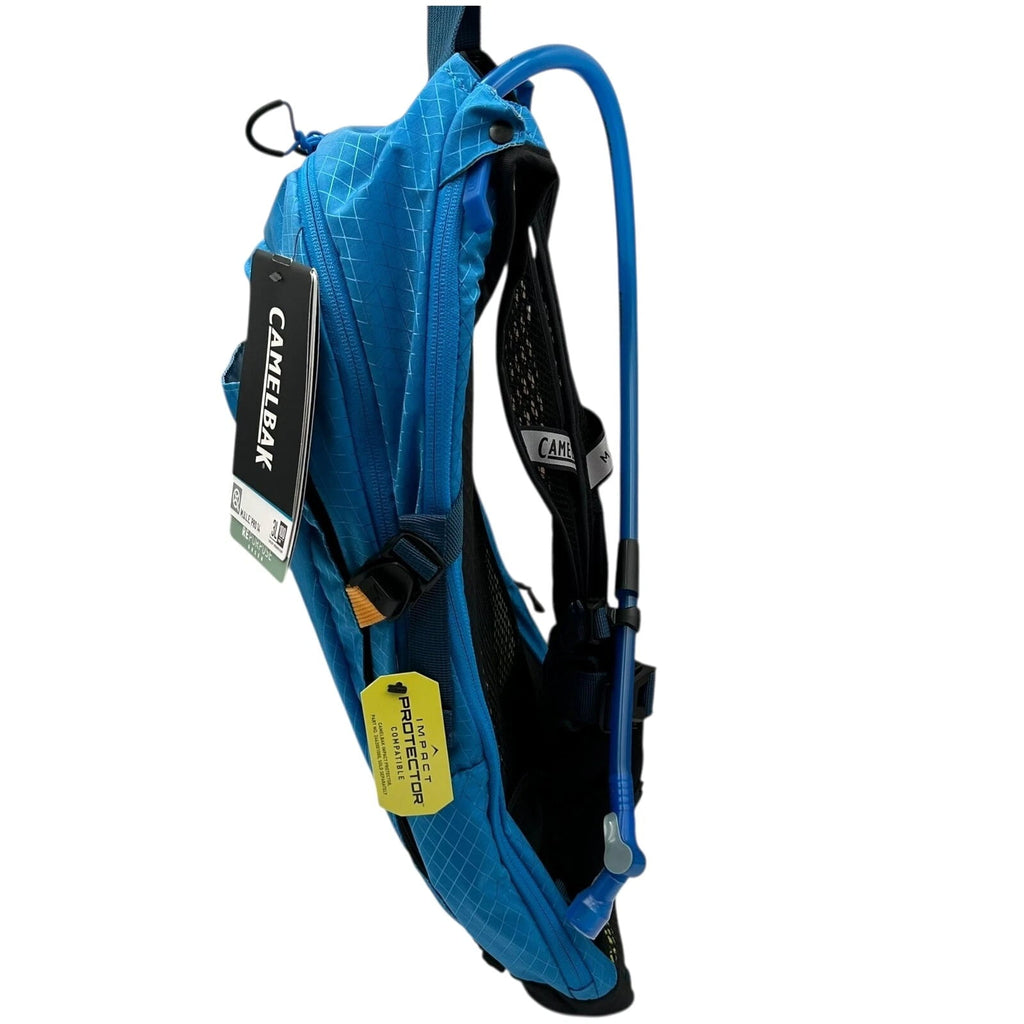 CAMELBAK M.U.L.E Pro 14L Bike Hydration Backpack 100 oz, Ibiza Blue/Orange - Choice 526