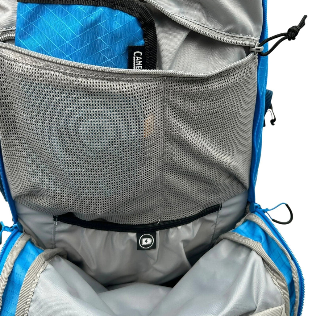 CAMELBAK M.U.L.E Pro 14L Bike Hydration Backpack 100 oz, Ibiza Blue/Orange - Choice 526