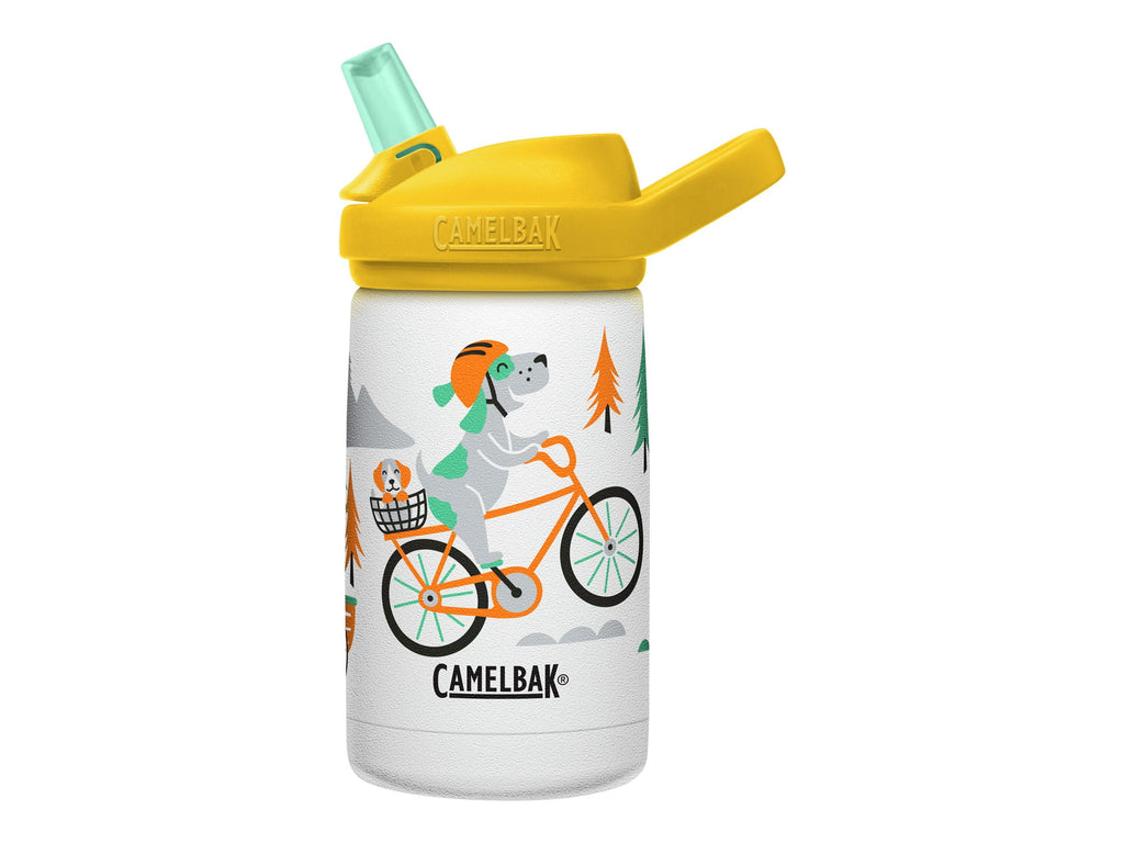 CamelBak Eddy+ Kids - Water bottle - Size 4.25 in x 2.91 in - Height 6.5 in - 12 fl.oz - biking dogs - Choice 682