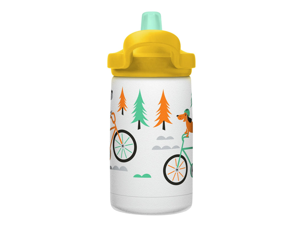 CamelBak Eddy+ Kids - Water bottle - Size 4.25 in x 2.91 in - Height 6.5 in - 12 fl.oz - biking dogs - Choice 682