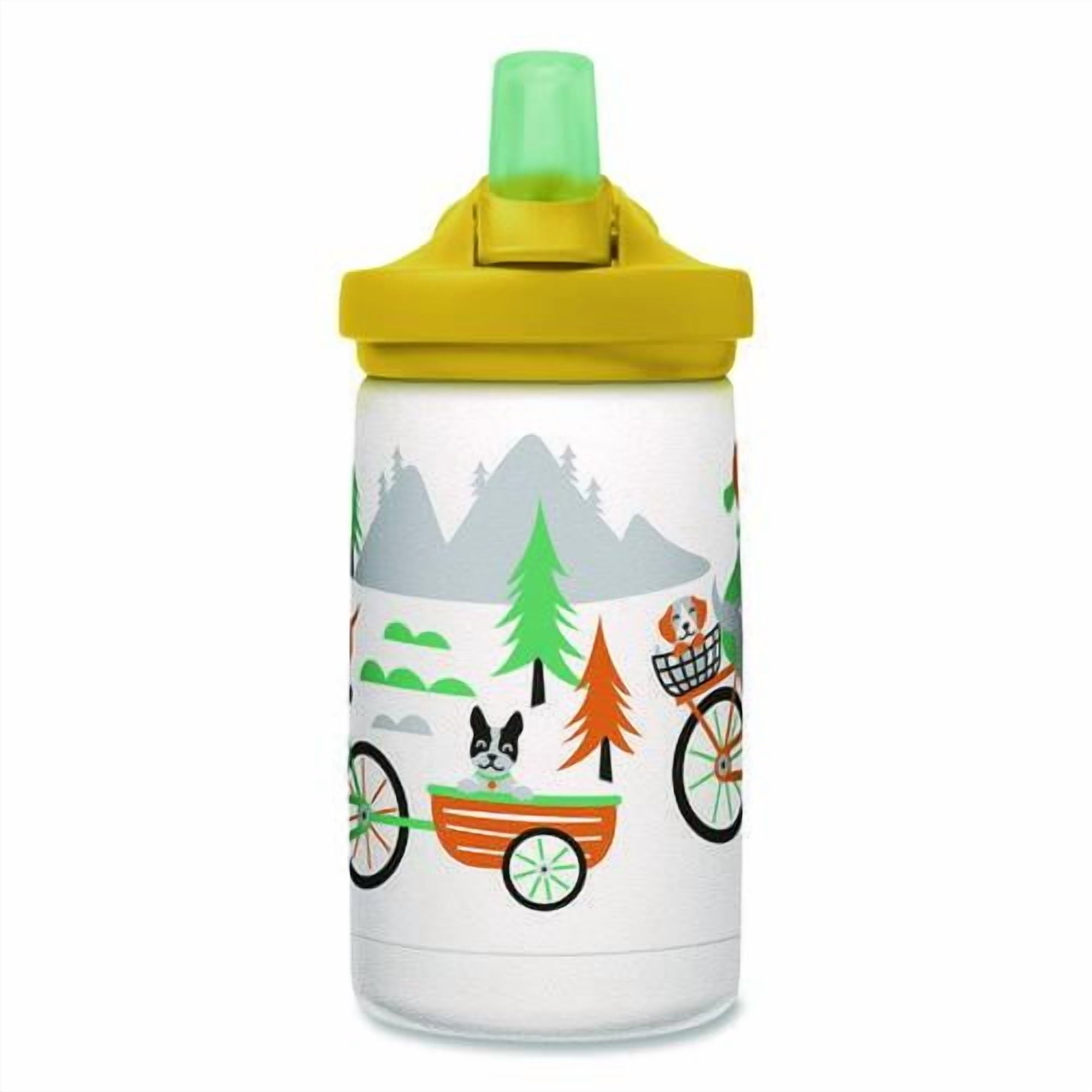 CamelBak Eddy+ Kids - Water bottle - Size 4.25 in x 2.91 in - Height 6.5 in - 12 fl.oz - biking dogs - Choice 682