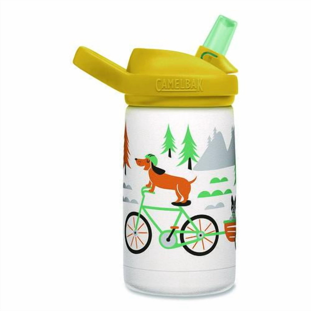 CamelBak Eddy+ Kids - Water bottle - Size 4.25 in x 2.91 in - Height 6.5 in - 12 fl.oz - biking dogs - Choice 682