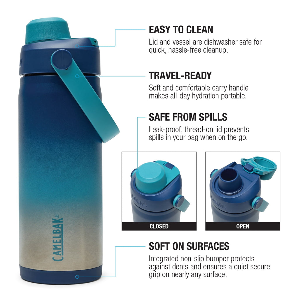 Camelbak Thrive Chug 16oz Stainless Bottle, Blue Haze - Choice 127