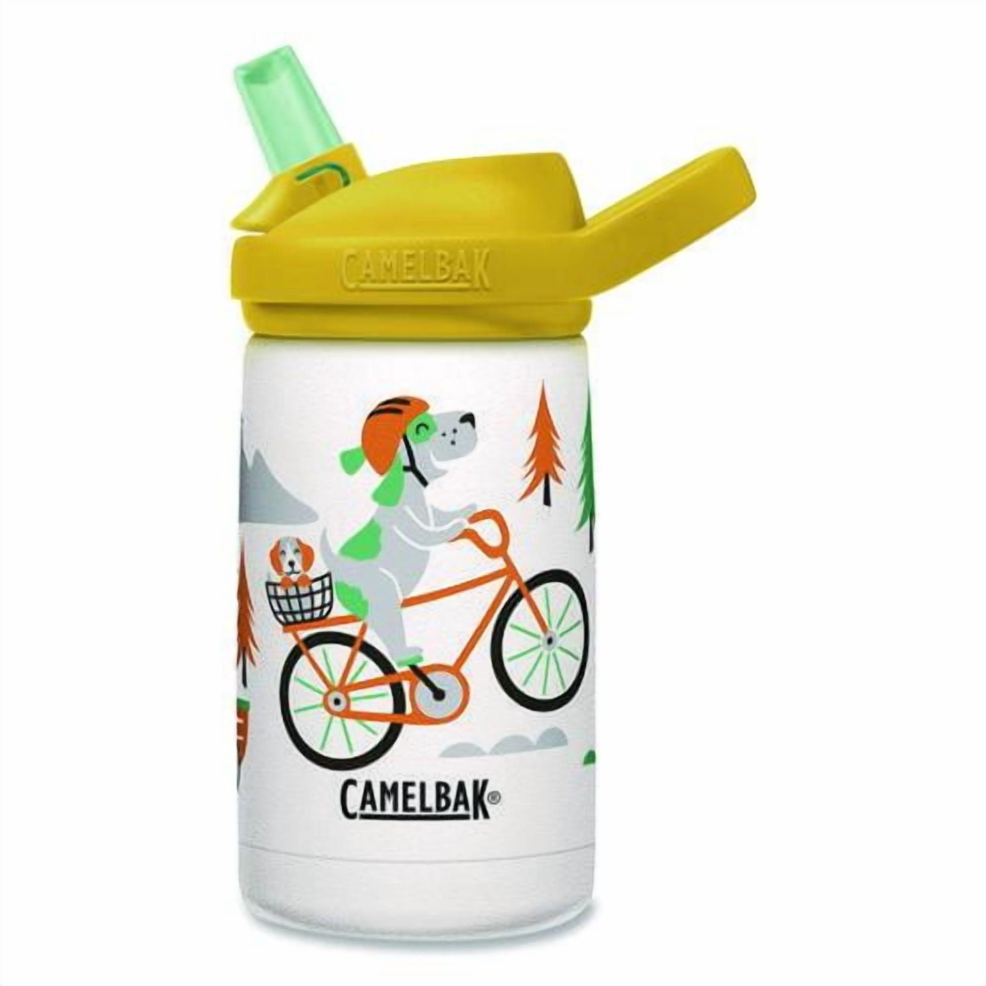 CamelBak Eddy+ Kids - Water bottle - Size 4.25 in x 2.91 in - Height 6.5 in - 12 fl.oz - biking dogs - Choice 682